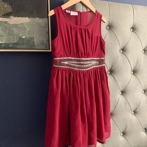 CRB girls maroon dress Sz 7